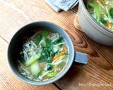 青梗菜の中華スープ作り方4写真