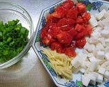 かぶとトマトのバター醤油スープ作り方1写真