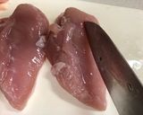 ☆鶏むね肉のさっぱりトマトソース♪作り方1写真