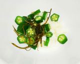 ☆簡単!オクラと山芋の白だしあえ☆☆作り方3写真