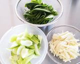 チンゲン菜とえのきのオイスター炒め作り方1写真