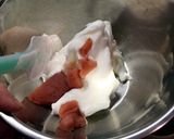 卵白de和菓子♪桜餡のロールケーキ作り方3写真