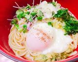 薬味たっぷり温泉卵のせにゅうめん作り方1写真