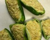 ピーマンツナ詰め♡香ばしチーズカレー風味作り方3写真