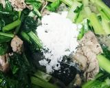 小松菜と豚肉のあんかけ風中華炒め作り方3写真