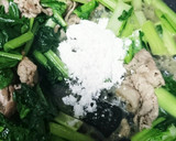 小松菜と豚肉のあんかけ風中華炒め作り方3写真