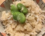 そら豆のしらすおこわ作り方3写真
