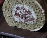 よもぎのデコロールケーキ*特選作り方55写真