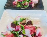 タコと貝割れ大根のにんにく炒め作り方5写真