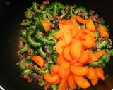 レンジ時短！ゴーヤと人参のそぼろ醤油煮作り方9写真