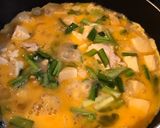 鶏と豆腐のニラとじ作り方6写真