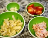 乳酸キャベツとベーコン、トマトのパスタ作り方2写真