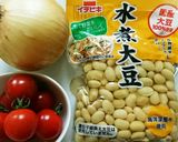 大豆水煮サラダ♪オニオンドレッシング♡作り方1写真