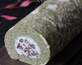 よもぎ香る大納言ロールケーキ作り方41写真