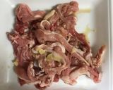 絹さやと豚肉のオイスター炒め♪作り方1写真
