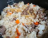ビーフ筍ご飯作り方7写真