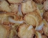 麩と玉ねぎの卵とじ作り方7写真