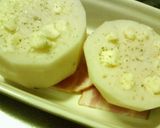 花粉対策✿レンコンの❀丸っと✿チーズ焼き作り方3写真
