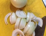 新たまねぎと生にんにくのベーコン炒め作り方1写真