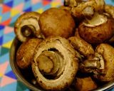 簡単！ブラウンマッシュルームの挽肉炒め作り方1写真