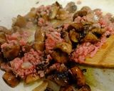 簡単！ブラウンマッシュルームの挽肉炒め作り方4写真