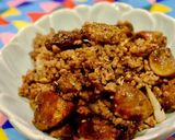 簡単！ブラウンマッシュルームの挽肉炒め作り方6写真