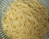 豆苗とツナと海老とトマトの冷製パスタ作り方5写真