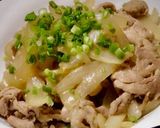 玉ねぎと豚肉のポンつゆ炒め作り方4写真