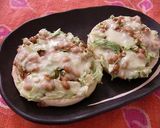 うまうま☆キャべ納豆トースト作り方3写真