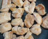なすとじゃがいもと鶏肉の照り焼き作り方4写真