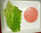 お弁当に！くるっとハムレタス作り方1写真