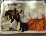 スペイン国内食材使用☆肉野菜炒め定食作り方13写真