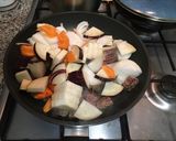 スペイン国内食材使用☆肉野菜炒め定食作り方18写真