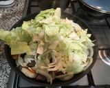 スペイン国内食材使用☆肉野菜炒め定食作り方19写真