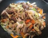 スペイン国内食材使用☆肉野菜炒め定食作り方23写真