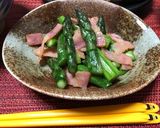 簡単♫炒めるだけ!アスパラベーコン作り方7写真