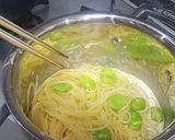 空豆のクリームパスタ作り方5写真