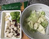 スペイン国内食材使用☆シーフードパスタ作り方1写真