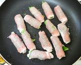 大葉豚ロース薄切り肉巻き★チーズのせ焼き作り方5写真