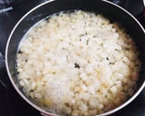 茎みょうが(みょうがたけ)の卵お味噌汁作り方2写真