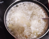 茎みょうが(みょうがたけ)の卵お味噌汁作り方3写真
