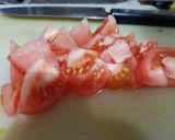 5分で簡単！きくらげとトマトのキムチあえ作り方2写真