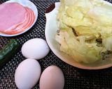 子供喜ぶ！【玉子とハムのオーロラサラダ】作り方2写真
