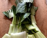 菜っ葉と高野豆腐とフノリの煮びたし作り方1写真
