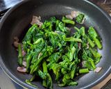 菜の花とベーコンのガーリックバター炒め作り方5写真
