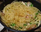 アスパラとベーコンのパスタ(水漬け…２)作り方4写真