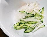 サバ水煮缶と大根とキュウリの簡単サラダ作り方1写真