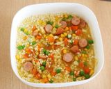 レンジで簡単　カレーピラフ作り方3写真