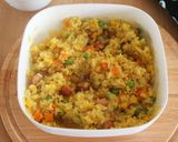 レンジで簡単　カレーピラフ作り方5写真