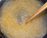 生椎茸と長ねぎのパスタ☆和風バター醤油味作り方5写真